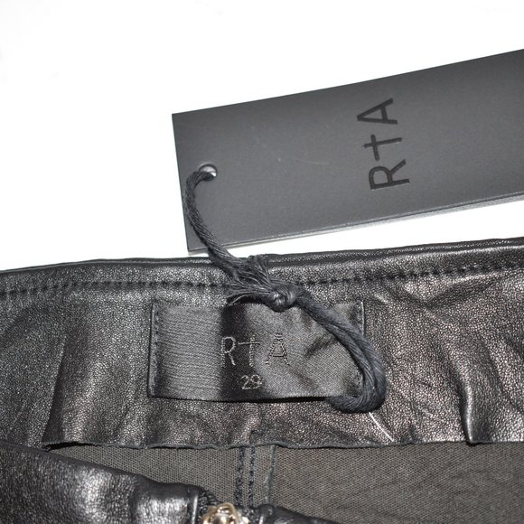 $850 RTA mona genuine lambskin leather short nightlife2 size 29 - Picture 6 of 8